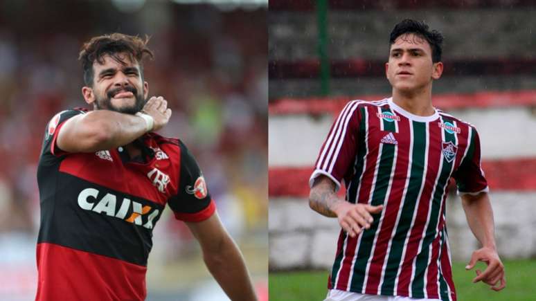 Pedro e Dourado se reencontram nesta quinta-feira (Foto: Gilvan de Souza/ Flamengo e Mailson Santana/Fluminense)
