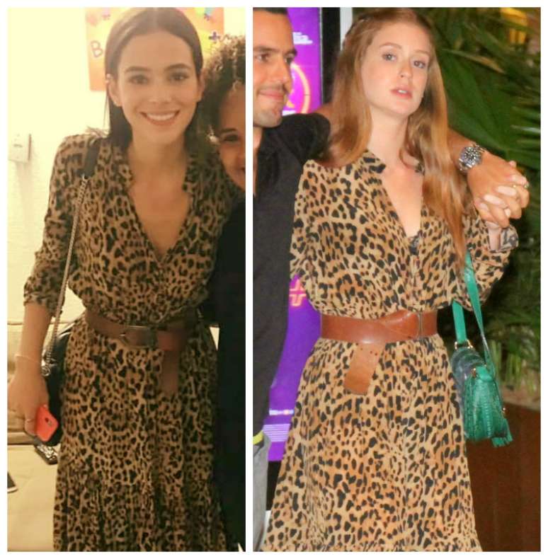 Bruna e Marina com vestido igual (Fotos: Reprodução/Instagram/AgNews)