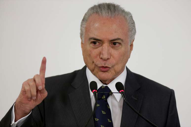 O presidente brasileiro Michel Temer durante evento no Palácio do Planalto, no Brasil
15/03/2018
REUTERS/Ueslei Marcelino