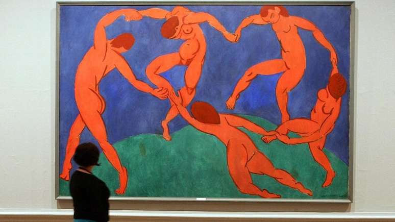 A pintura A Dan&ccedil;a de Henri Matisse foi encomendada por um empres&aacute;rio russo em 1990 para enfeitar a escada de sua mans&atilde;o