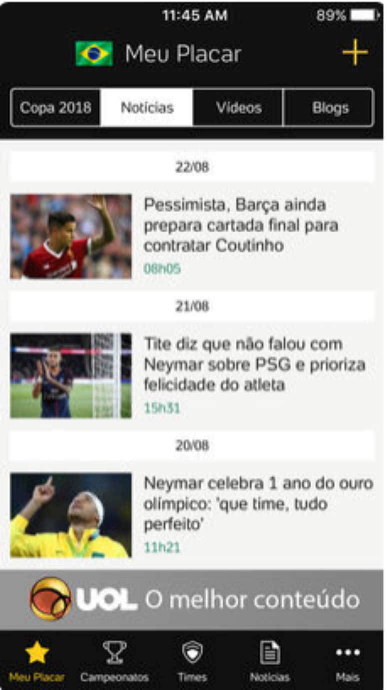 Os 5 melhores aplicativos de futebol para Android e iOS - Canaltech