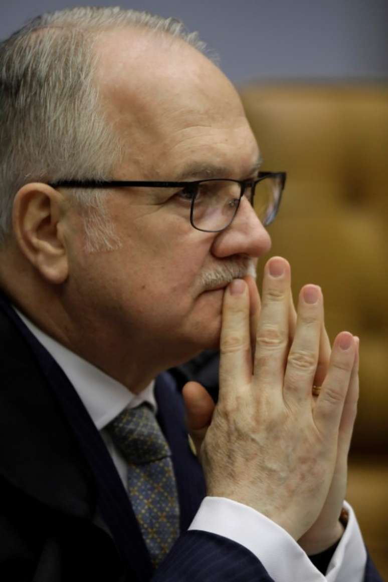 Ministro Edson Fachin, do STF, durante sess&atilde;o da corte
23/11/2017 REUTERS/Ueslei Marcelino