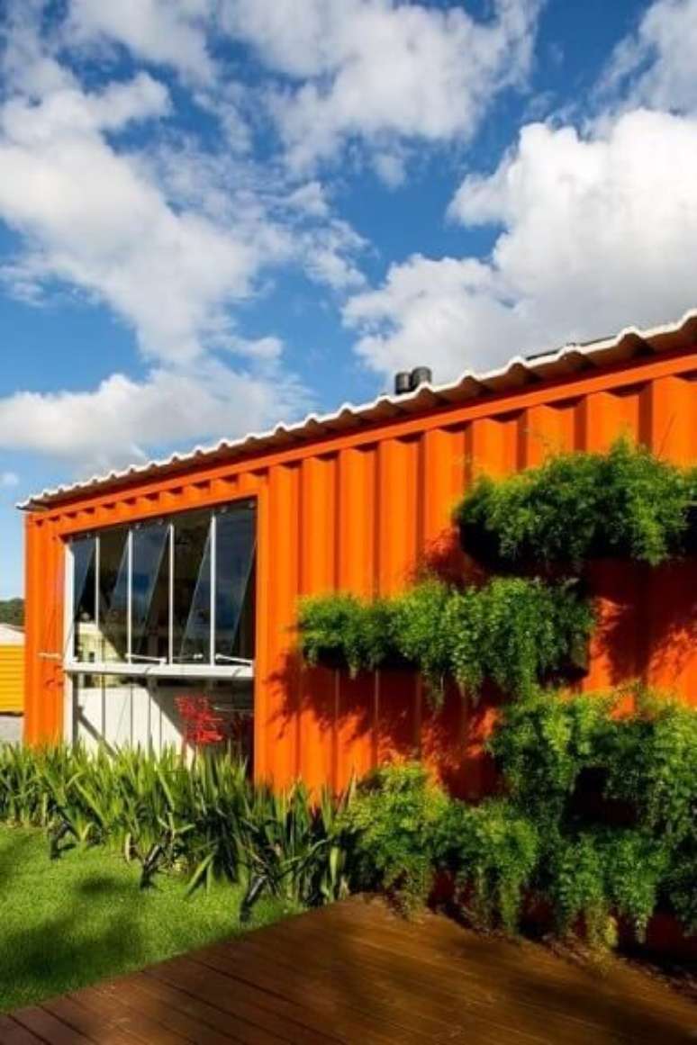 28. Casa container laranja. Projeto de Estúdio Arkit
