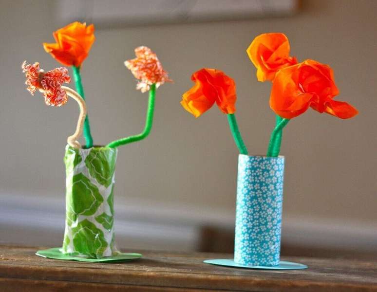 19. Decoração com artesanato com rolo de papel higiênico