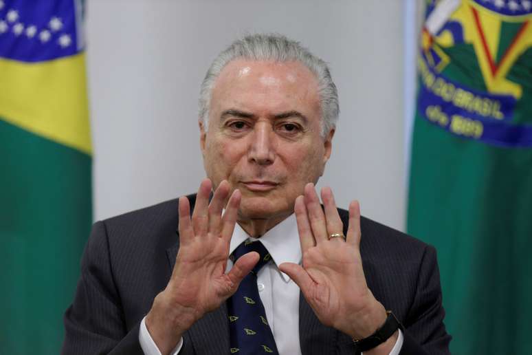 Presidente Michel Temer no Pal&aacute;cio do Planalto em Bras&iacute;lia
15/03/2018
REUTERS/Ueslei Marcelino