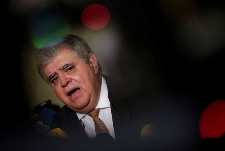 Ministro da Secretaria de Governo, Carlos Marun, durante entrevista coletiva em Bras&iacute;lia
30/01/2018 REUTERS/Ueslei Marcelino