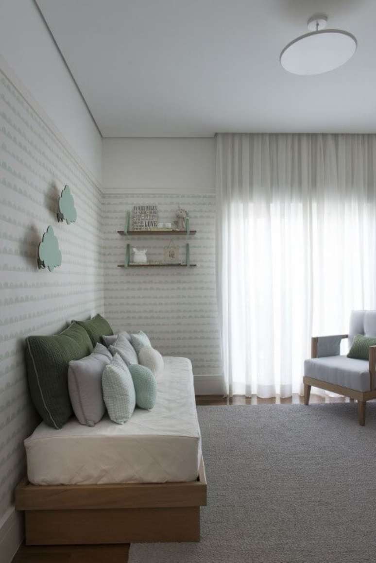 19. O verde tem sido bastante usada em quartos de bebê. Projeto de Triplex Arquitetura