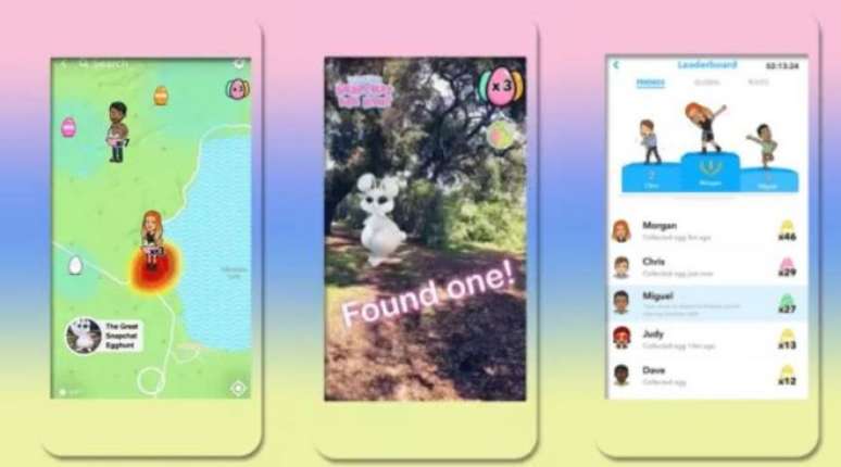 Caça aos ovos de Páscoa do Snapchat vai até o dia 1º de abril (Imagem: Divulgação/Snapchat)