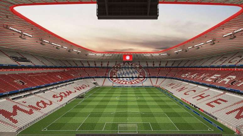 Após a obra, Allianz Arena terá as cores do Bayern (Foto: Divulgação)