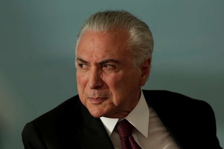 O presidente brasileiro Michel Temer durante cerim&ocirc;nia em Bras&iacute;lia, no Brasil
27/03/2018
REUTERS/Ueslei Marcelino 