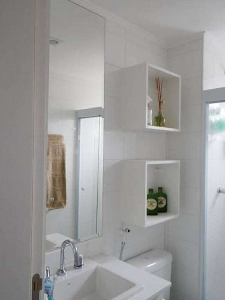 28. Modelos simples e b&aacute;sicos de nicho para banheiro