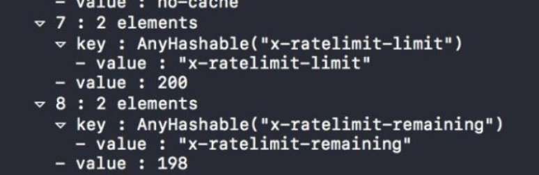 C&oacute;digo mostra limite de taxa em 200 chamadas por hora (Foto: StackOverflow)