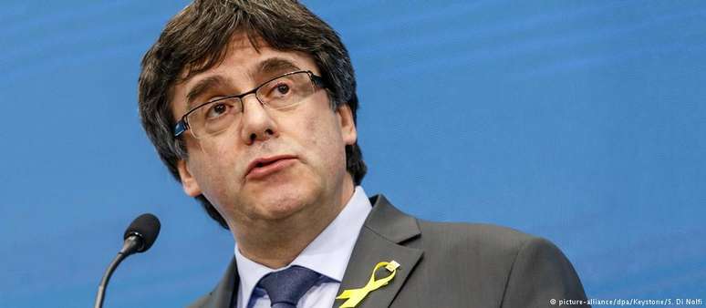 O ex-chefe de governo da Catalunha Carles Puigdemont 