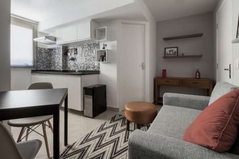 42. Sof&aacute; tradicional em ambiente integrado. Projeto de Decoradoria Decora&ccedil;&atilde;o Online