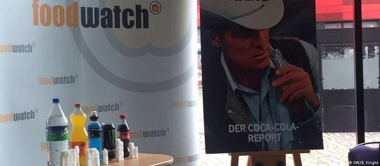 A Foodwatch usou o icônico cowboy da Malboro para representar a luta contra as bebidas açucaradas