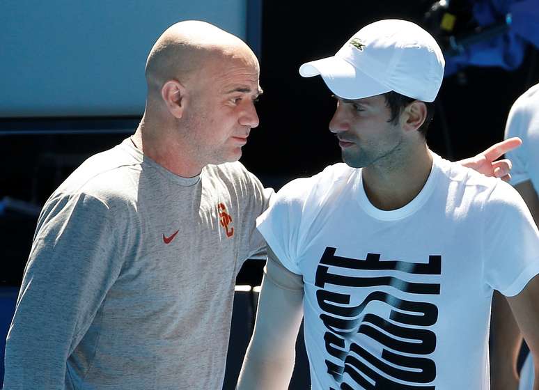 Andre Agassi e Novak Djokovic