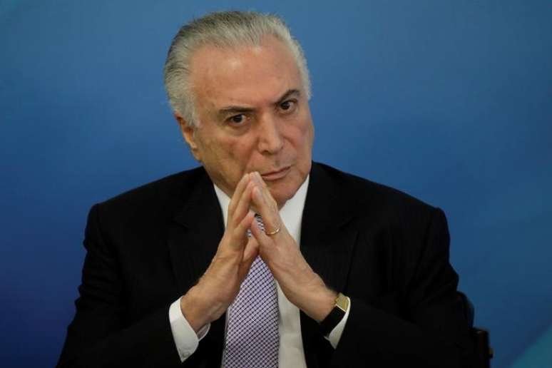 Presidente Michel Temer durante cerim&ocirc;nia em Bras&iacute;lia 05/02/2018 REUTERS/Ueslei Marcelino 