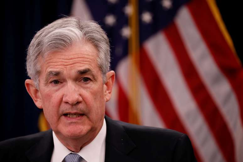 O chair do Federal Reserve, Jerome Powell, durante coletiva de imprensa em Washington, nos EUA
21/03/2018
REUTERS/Aaron P. Bernstein