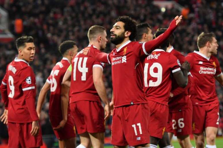Salah foi o grande nome do triunfo do Liverpool sobre o City (Foto: Anthony Devlin / AFP)