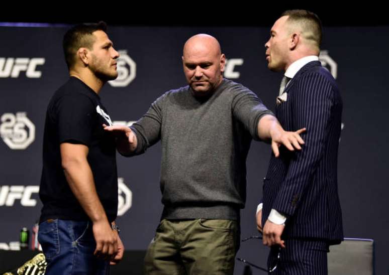 Ultimate remarca Rafael dos Anjos e Colby Covington para o UFC 225, em Chicago, dia 9 de junho (Foto: Getty Images)