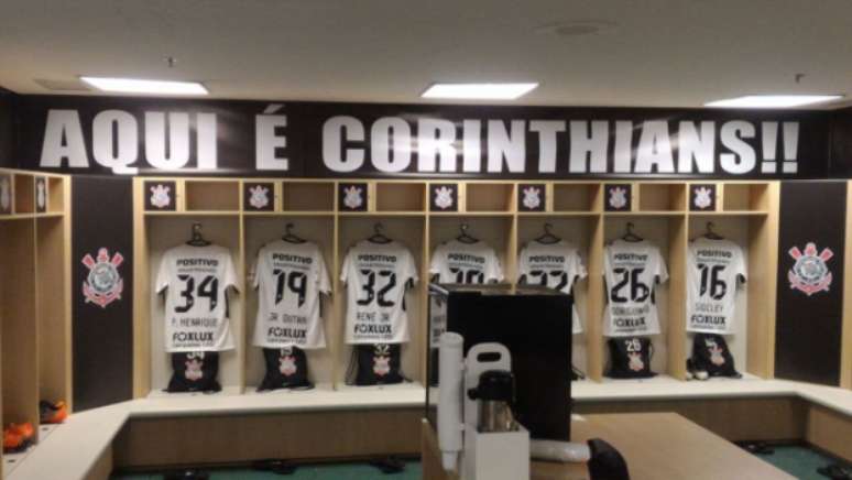 Vestiário do Corinthians no Allianz