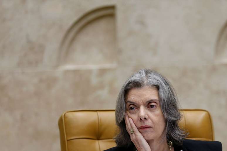 Cármen Lúcia durante sessão do STF
 4/4/2018   REUTERS/Adriano Machado 