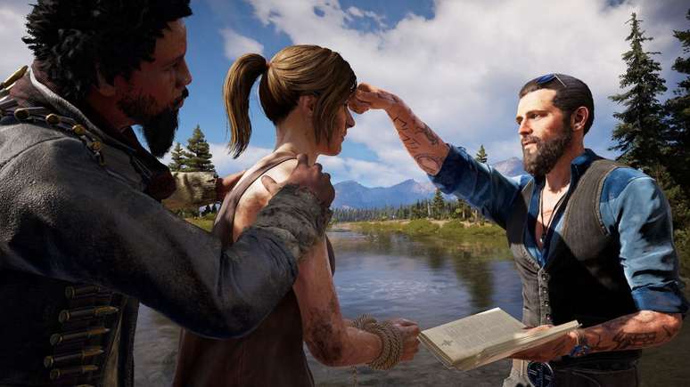 Muitas vidas mudaram desde a chegada do culto de Far Cry 5 e s&atilde;o os NPCs que contam essa hist&oacute;ria (Imagem: Divulga&ccedil;&atilde;o/Ubisoft)
