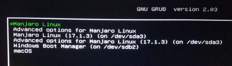 &Eacute; poss&iacute;vel selecionar o sistema a carregar na inializa&ccedil;&atilde;o com o GRUB.