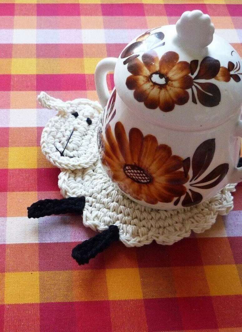 2. Artesanato de croch&ecirc; para cozinha.