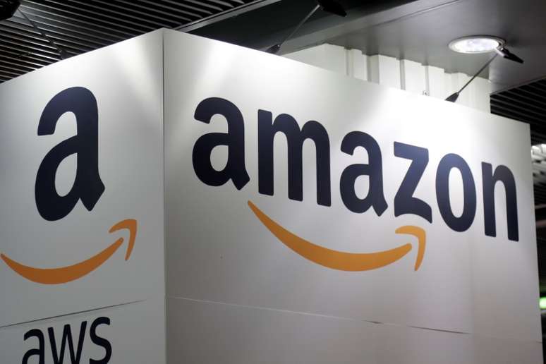 Logo da Amazon em feira em Paris, na França
7/2/2018
REUTERS/Charles Platiau 