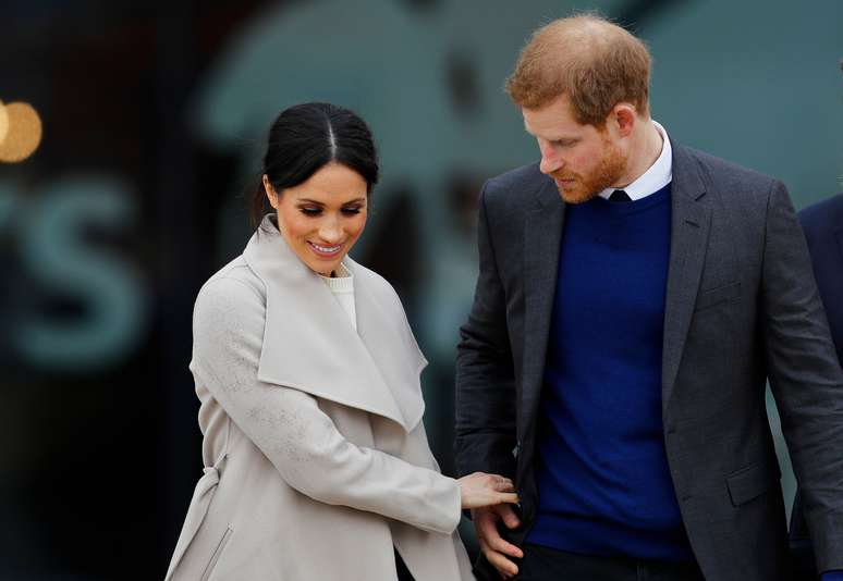 Príncipe Harry, do Reino Unido, e noiva, Meghan Markle, em Belfast, Irlanda do Norte   23/03/2018 REUTERS/Darren Staples