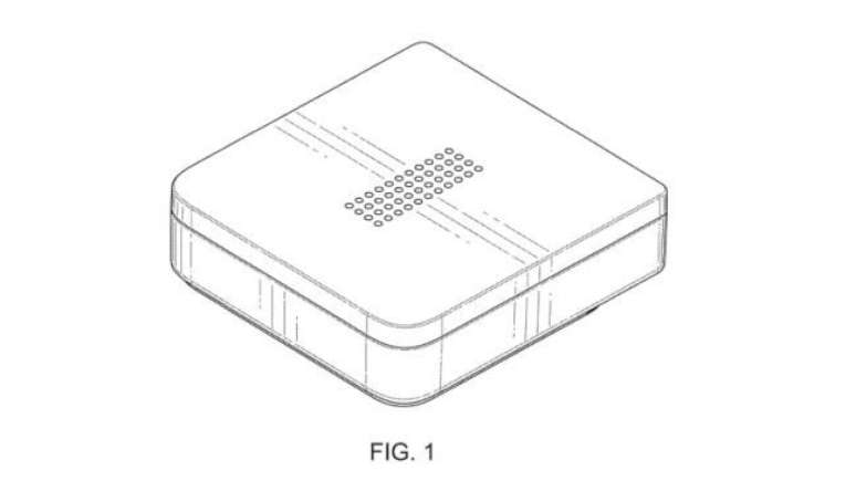 Alto-falante inteligente Facebook (Imagem:United States Patent and Trademark Office)