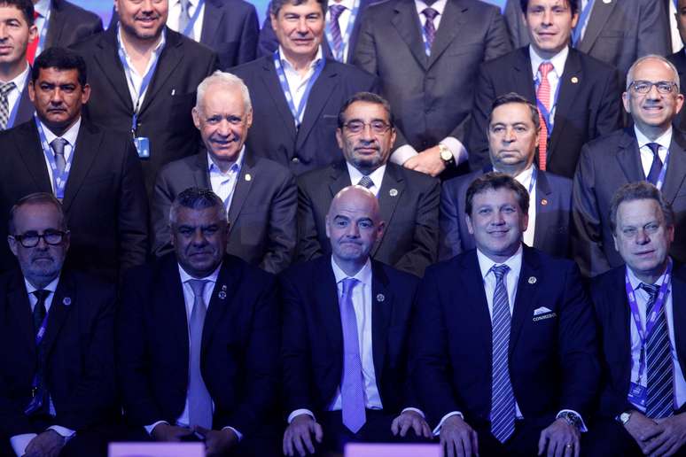 Presidente da Fifa durante Congresso da Conmebol em Buenos Aires
 12/4/2018    REUTERS/Martin Acosta