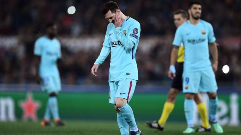 Messi lamenta queda para a Roma na Liga dos Campeões (Foto: AFP)