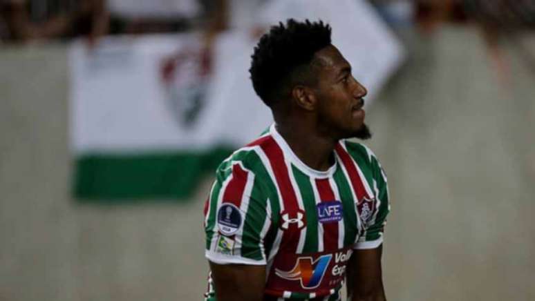 Pablo Dyego marcou seu primeiro gol contra o Nacional Potosí (Foto: LUCAS MERÇON / FLUMINENSE F.C)