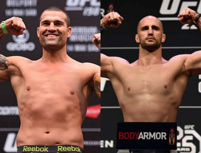 Maurício Shogun e Volkan Oezdemir iria se enfrentar na América do Sul, dia 19 de maio (Foto: Getty Images/Ultimate)