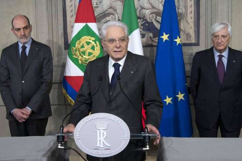 O presidente da Itália, Sergio Mattarella