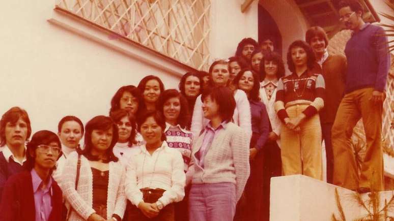 Primeira turma de formados no curso de Ciência da Computação do IME-USP, em 1974, na qual as mulheres eram a maioria