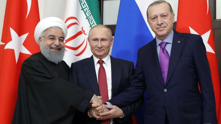 Irã, Rússia e Turquia têm interesses diferentes na Síria