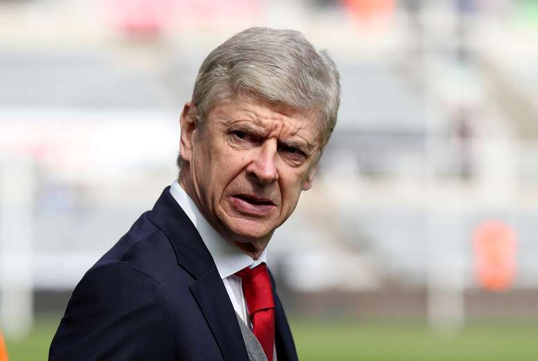 Técnico do Arsenal, Arsene Wenger 16/04/2018 REUTERS/Scott Heppell