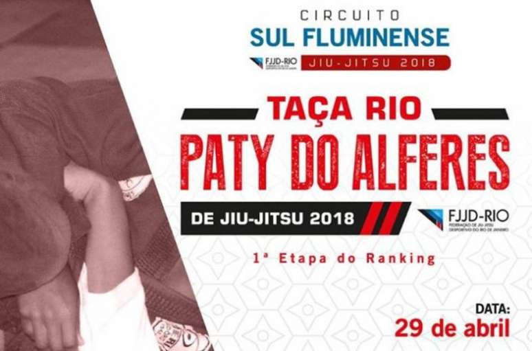 Taça Rio Paty do Alferes será realizada dia 29 de abril, no Sul Fluminense, e promete ótimas lutas (Foto: Divulgação)