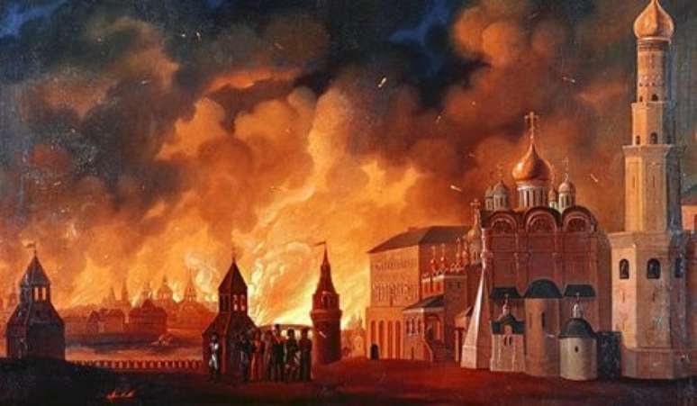 O incêndio de Moscou (1812)