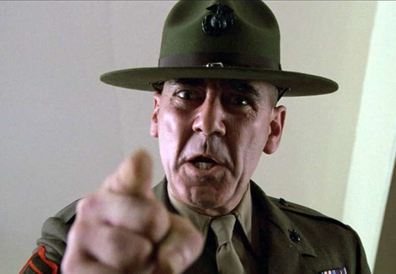 Sargento Gunny, o personagem icônico de Ermey