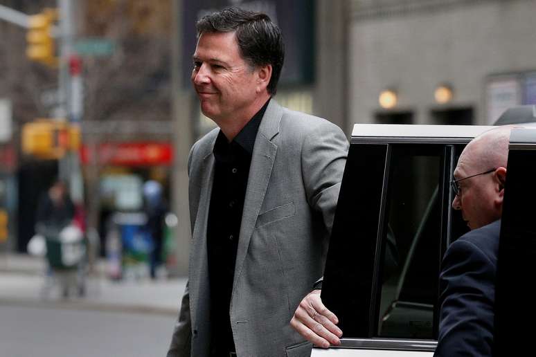 Ex-diretor do FBI James Comey em Nova York 17/04/2018  REUTERS/Brendan McDermid