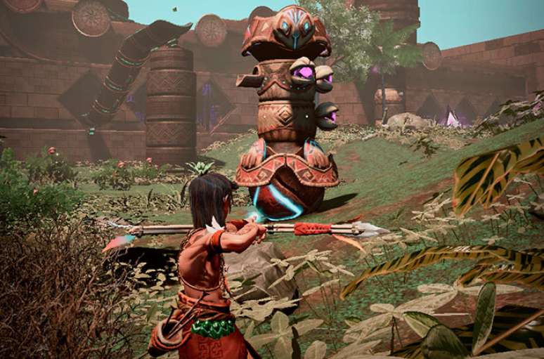 O crafting do jogo surpreende pela mecânica bem polida