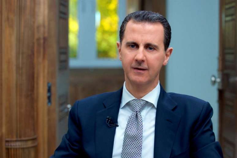 Presidente da Síria, Bashar al-Assad, durante entrevista em Damasco 13/04/2017 SANA/Divulgação via REUTERS  