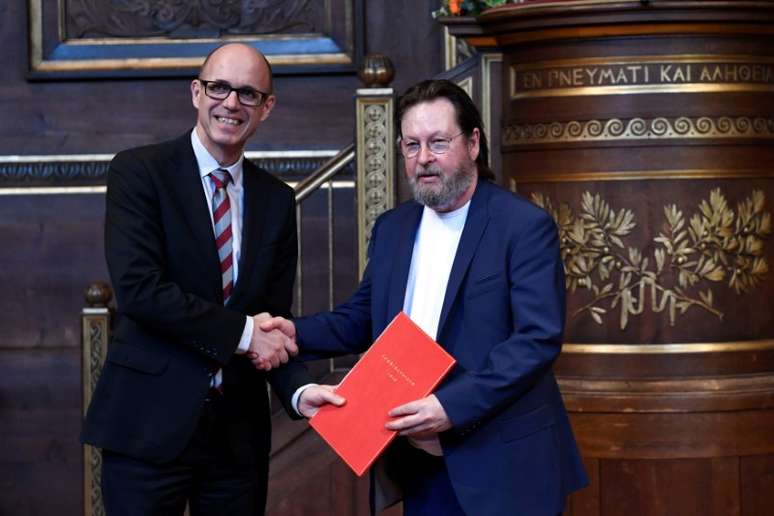 Diretor Lars von Trier recebe prêmio Sonning na Universidade de Copenhague