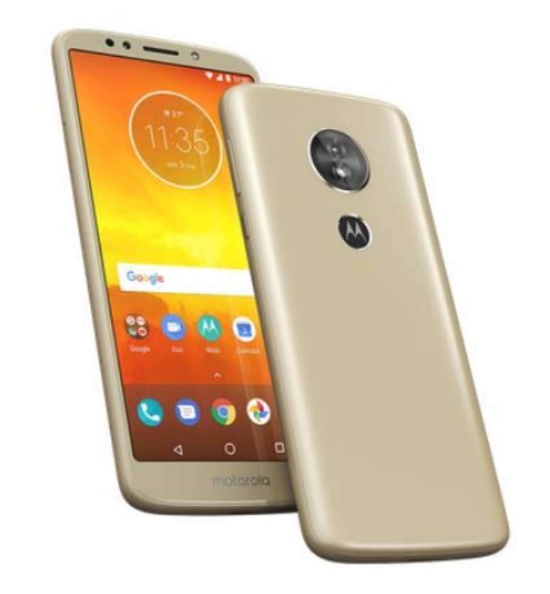 Com tela menor, Moto E5 traz resolu&ccedil;&atilde;o e c&acirc;mera superiores (Imagem: Divulga&ccedil;&atilde;o/Motorola)
