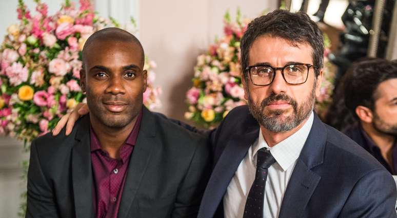 Cido (Rafael Zulu) e Samuel (Eriberto Leão): o casal gay de ‘O Outro Lado do Paraíso’ foi do drama à comédia escrachada