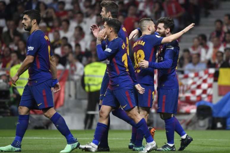 Barcelona conquistou a Copa do Rei com baile sobre o Sevilla (Foto: PIERRE-PHILIPPE MARCOU / AFP)